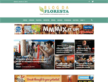 Tablet Screenshot of blogdafloresta.com.br